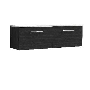 1200mm Wall Hung 2-Drawer Vanity & Laminate Worktop