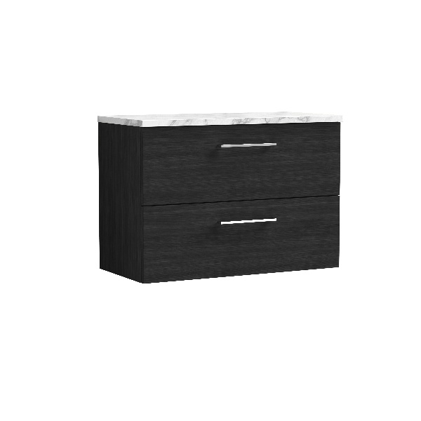 800mm Wall Hung 2-Drawer Vanity & Laminate Worktop