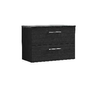 800mm Wall Hung 2 Drawer Vanity & Laminate Top