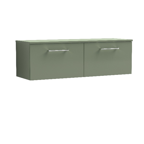 1200mm Wall Hung 2 Drawer Vanity & Worktop