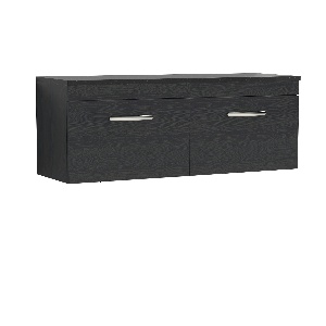 1200mm Wall Hung 2-Drawer Unit & Laminate Worktop