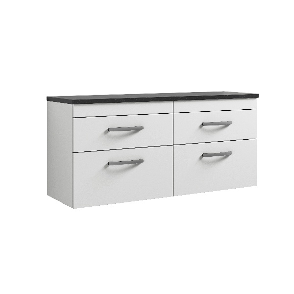 1200mm Wall Hung 4-Drawer Unit & Laminate Worktop