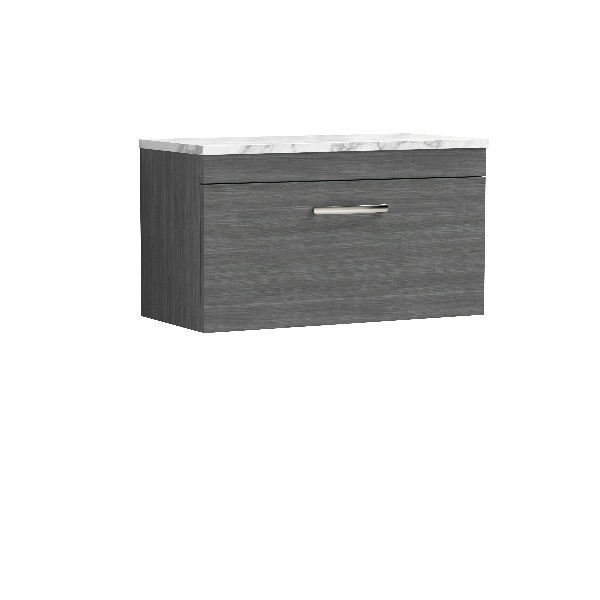 800 Wall Hung Single Drawer Unit & Laminate Worktop