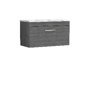 800 Wall Hung Single Drawer Unit & Laminate Worktop