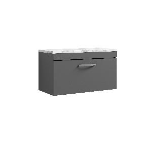 800 Wall Hung Single Drawer Unit & Laminate Worktop