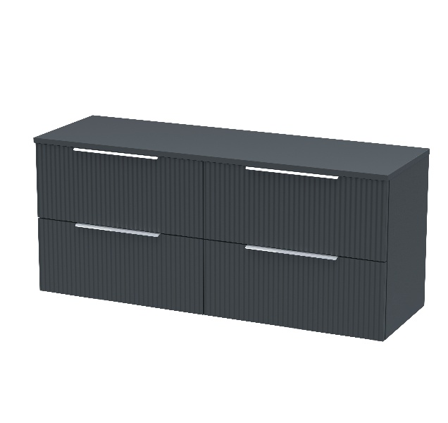 1200mm Wall Hung 4 Drawer Vanity & Worktop