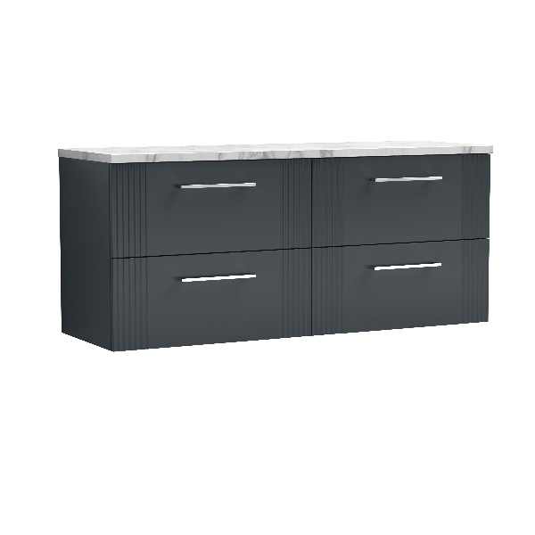 1200 Wall Hung 4-Drawer Vanity & Laminate Worktop