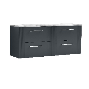 1200 Wall Hung 4-Drawer Vanity & Laminate Worktop