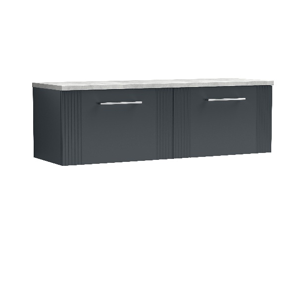 1200 Wall Hung 2-Drawer Vanity & Laminate Worktop