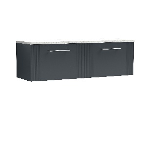 1200 Wall Hung 2-Drawer Vanity & Laminate Worktop