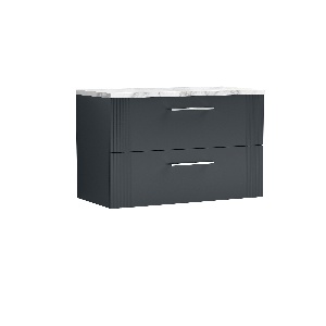 800 Wall Hung 2-Drawer Vanity & Laminate Worktop