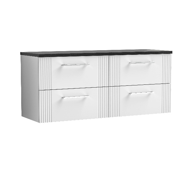 1200 Wall Hung 4-Drawer Vanity & Laminate Worktop