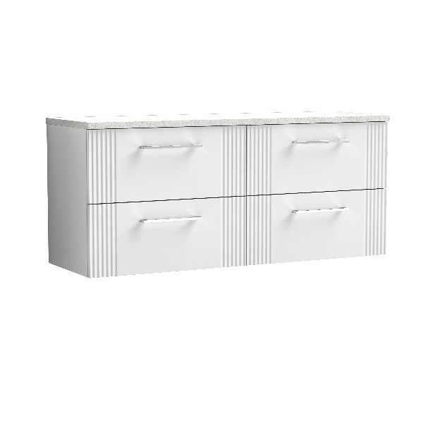 1200 Wall Hung 4-Drawer Vanity & Laminate Worktop