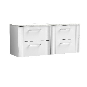 1200 Wall Hung 4-Drawer Vanity & Laminate Worktop