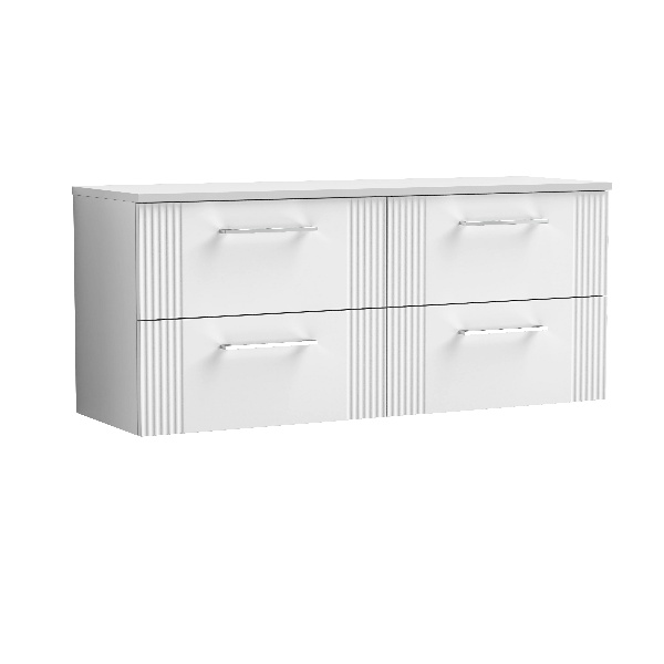 1200mm Wall Hung 4 Drawer Vanity & Worktop