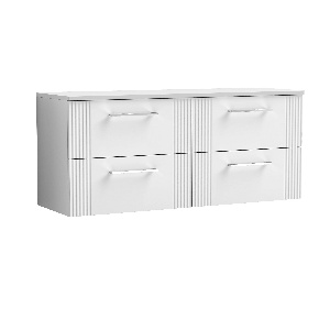 1200mm Wall Hung 4 Drawer Vanity & Worktop