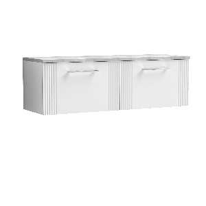 1200 Wall Hung 2-Drawer Vanity & Laminate Worktop