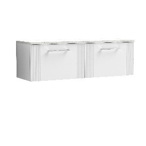 1200 Wall Hung 2-Drawer Vanity & Laminate Worktop