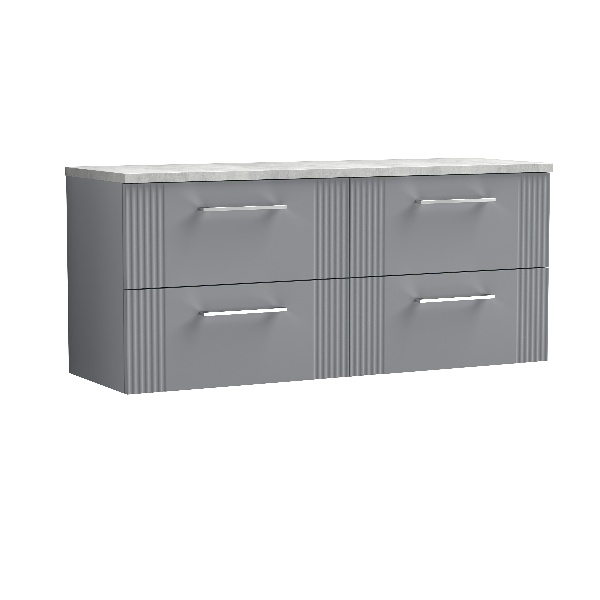 1200 Wall Hung 4-Drawer Vanity & Laminate Worktop