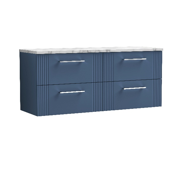 1200 Wall Hung 4-Drawer Vanity & Laminate Worktop