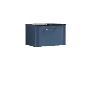 600mm Wall Hung Single Drawer Vanity & Laminate Top