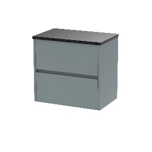 600mm Wall Hung 2 Drawer Unit & Worktop