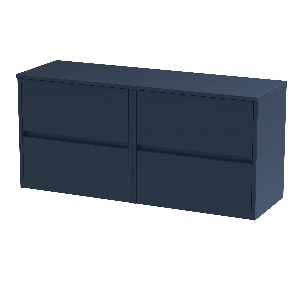 1200mm Wall Hung 4-Drawer Unit & Worktop