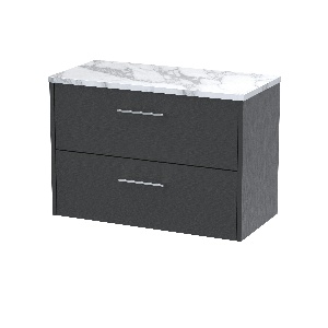 800 Wall Hung 2-Drawer Vanity & Laminate Worktop