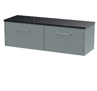 1200 Wall Hung 2-Drawer Vanity & Laminate Worktop