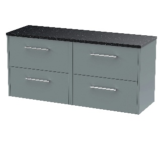 1200 Wall Hung 4-Drawer Vanity & Laminate Worktop