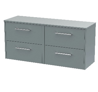 1200mm Wall Hung 4 Drawer Vanity & Worktop