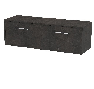 1200mm Wall Hung 2 Drawer Vanity & Worktop