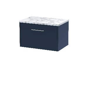 600 Wall Hung Single Drawer Vanity & Laminate Worktop