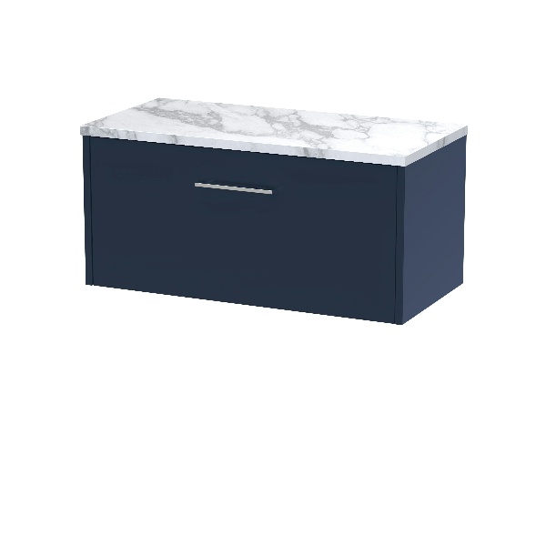 800 Wall Hung Single Drawer Vanity & Laminate Worktop