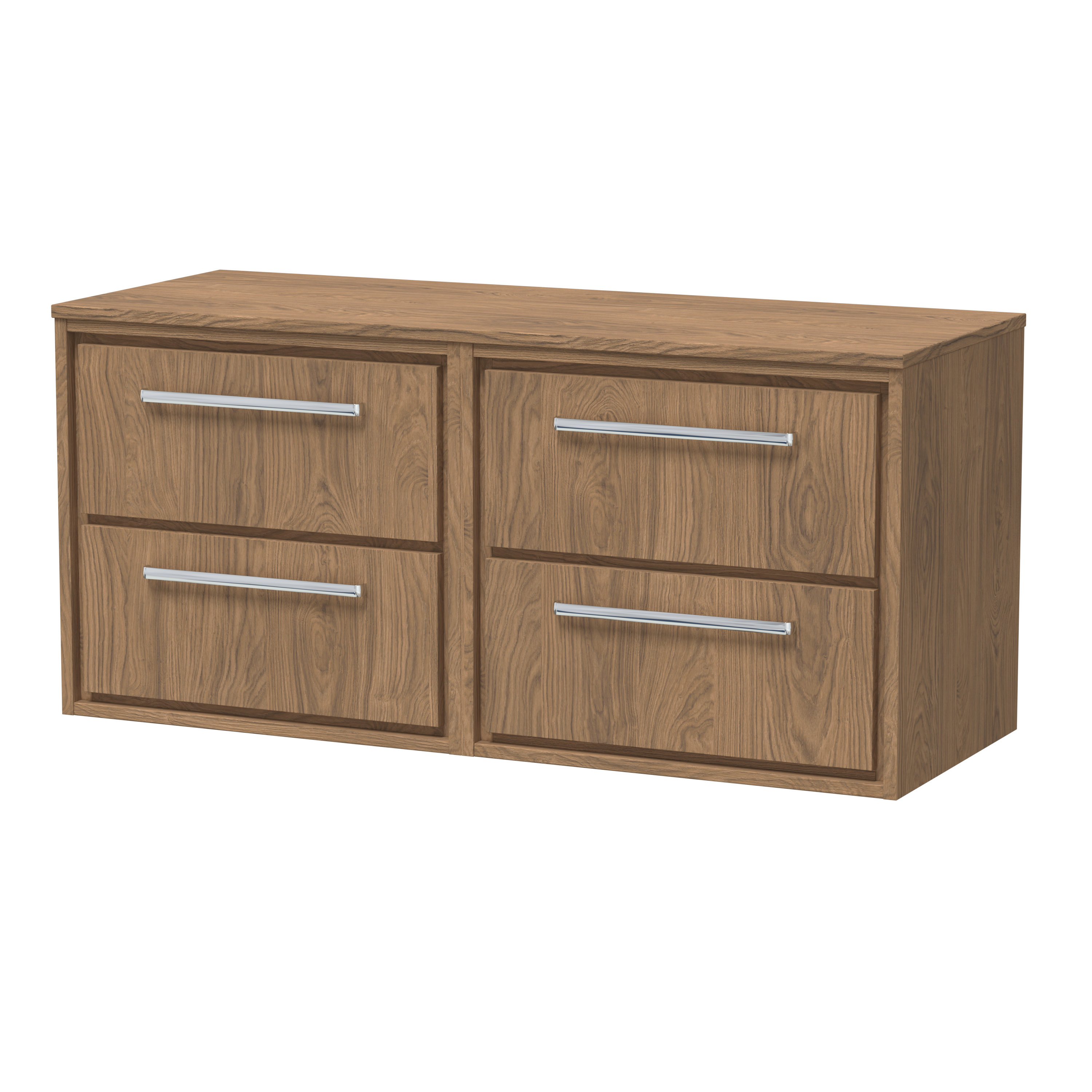 1200mm Wall Hung 4-Drawer Vanity with Worktop