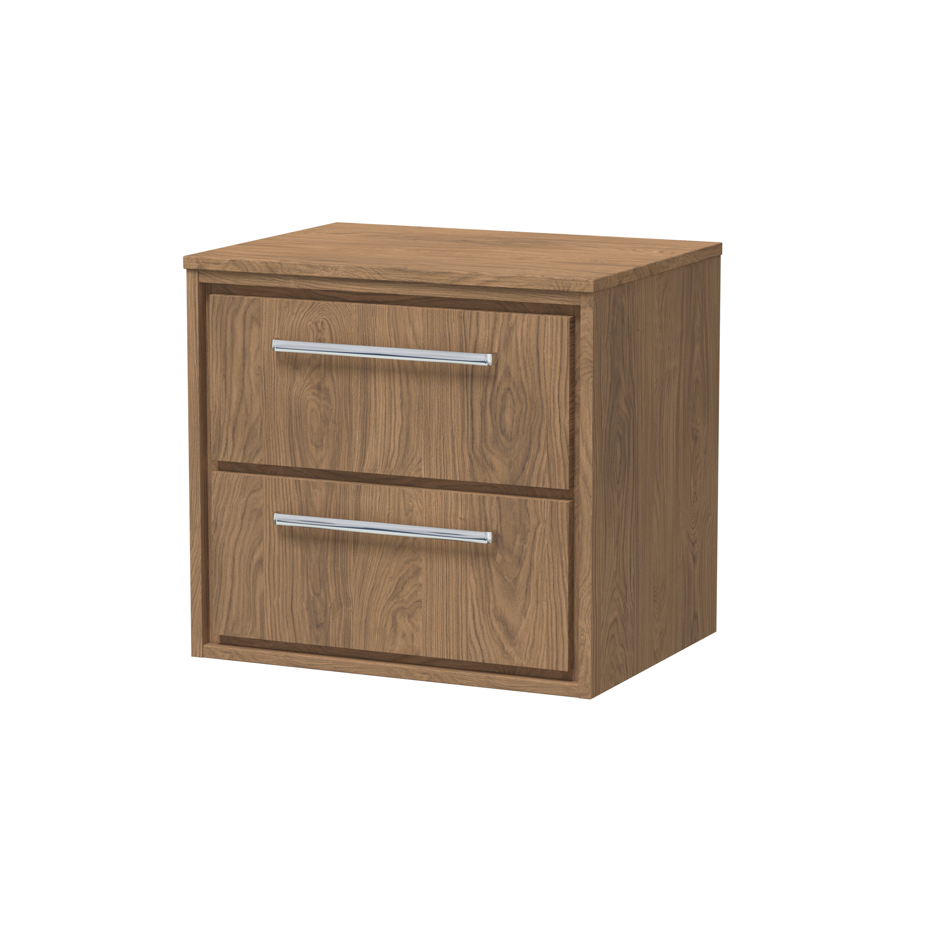 600mm Wall Hung 2-Drawer Vanity with Worktop