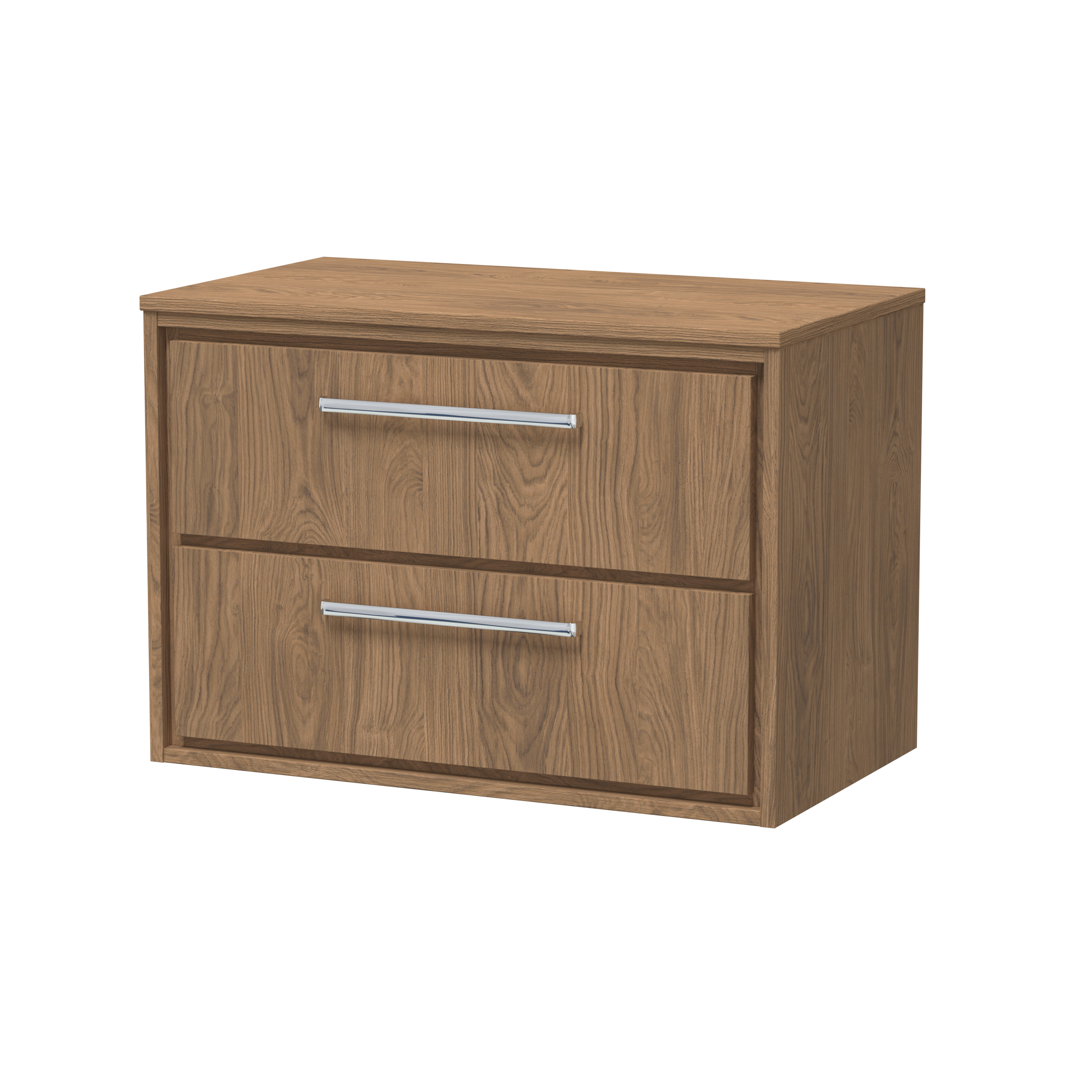 800mm Wall Hung 2-Drawer Vanity with Worktop