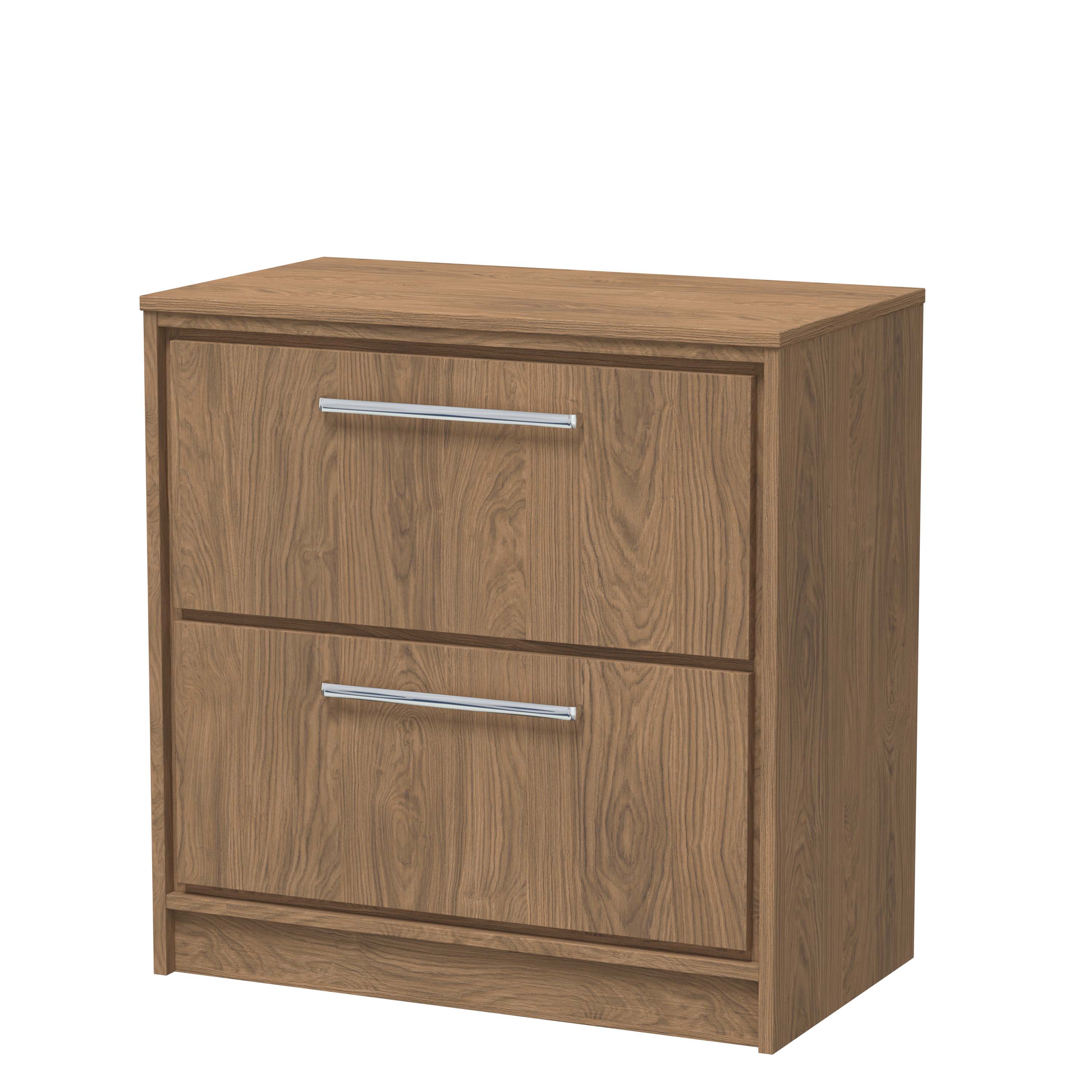 800mm Floor Standing 2-Drawer Vanity with Worktop