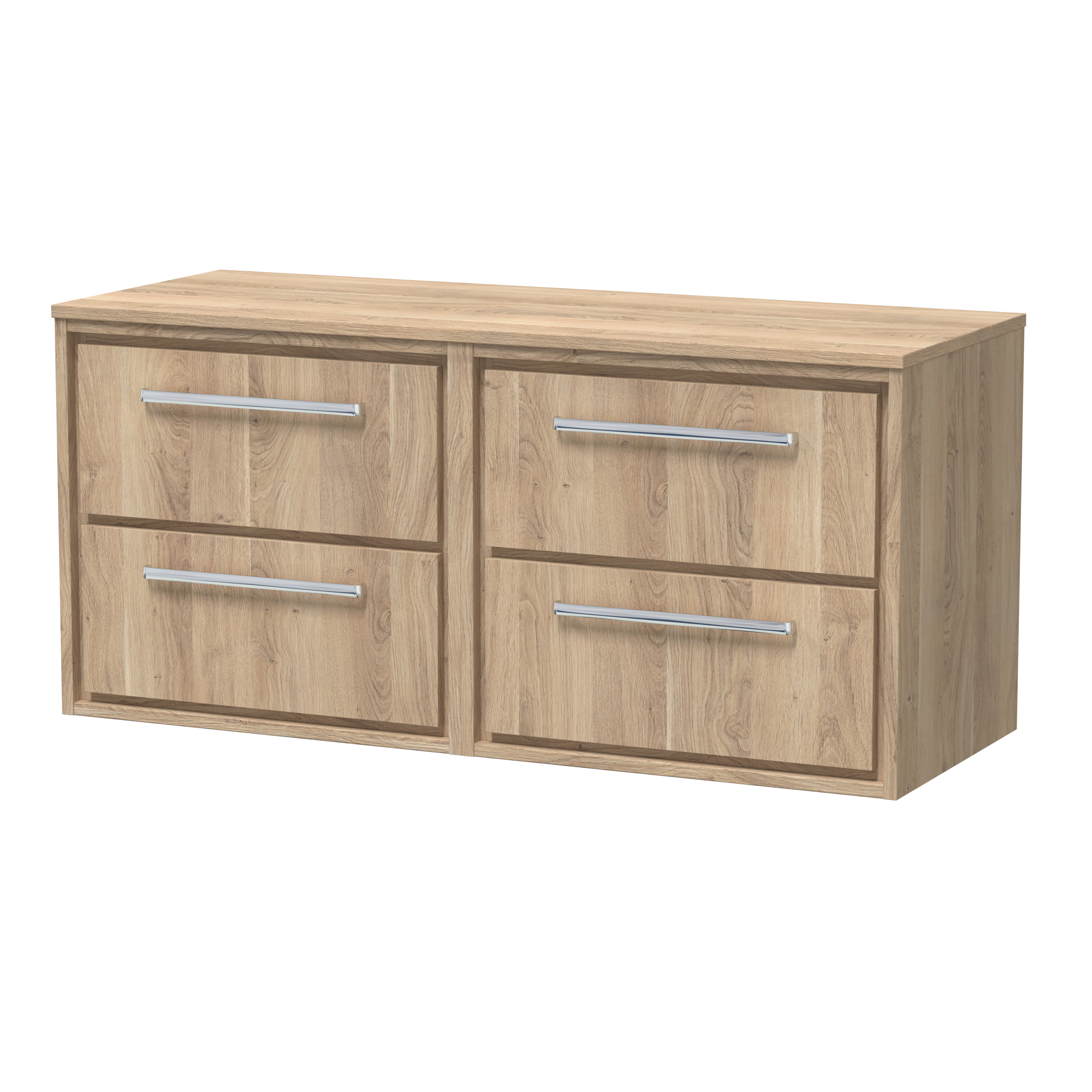 1200mm Wall Hung 4-Drawer Vanity with Worktop