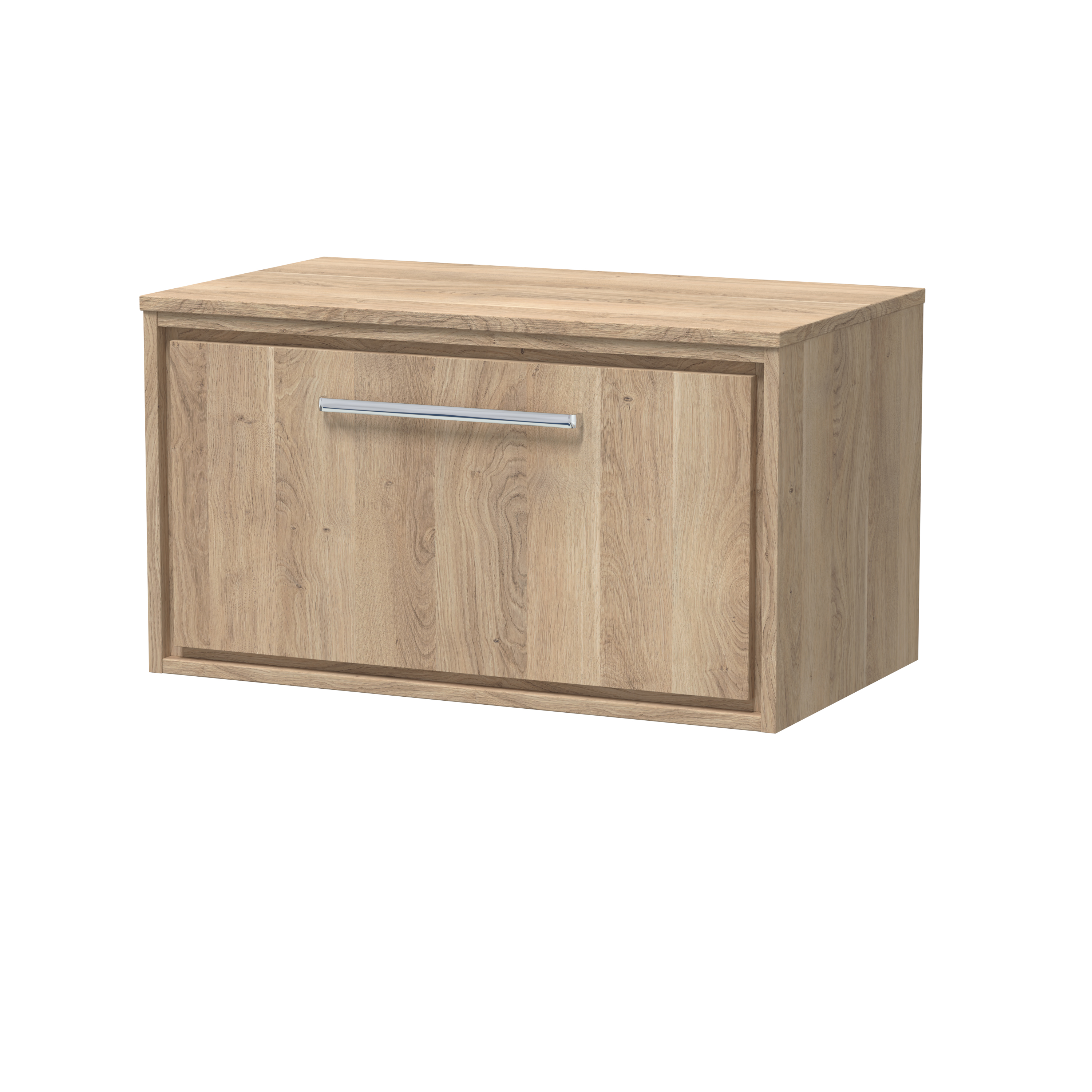 800mm Wall Hung Single Drawer Vanity with Worktop