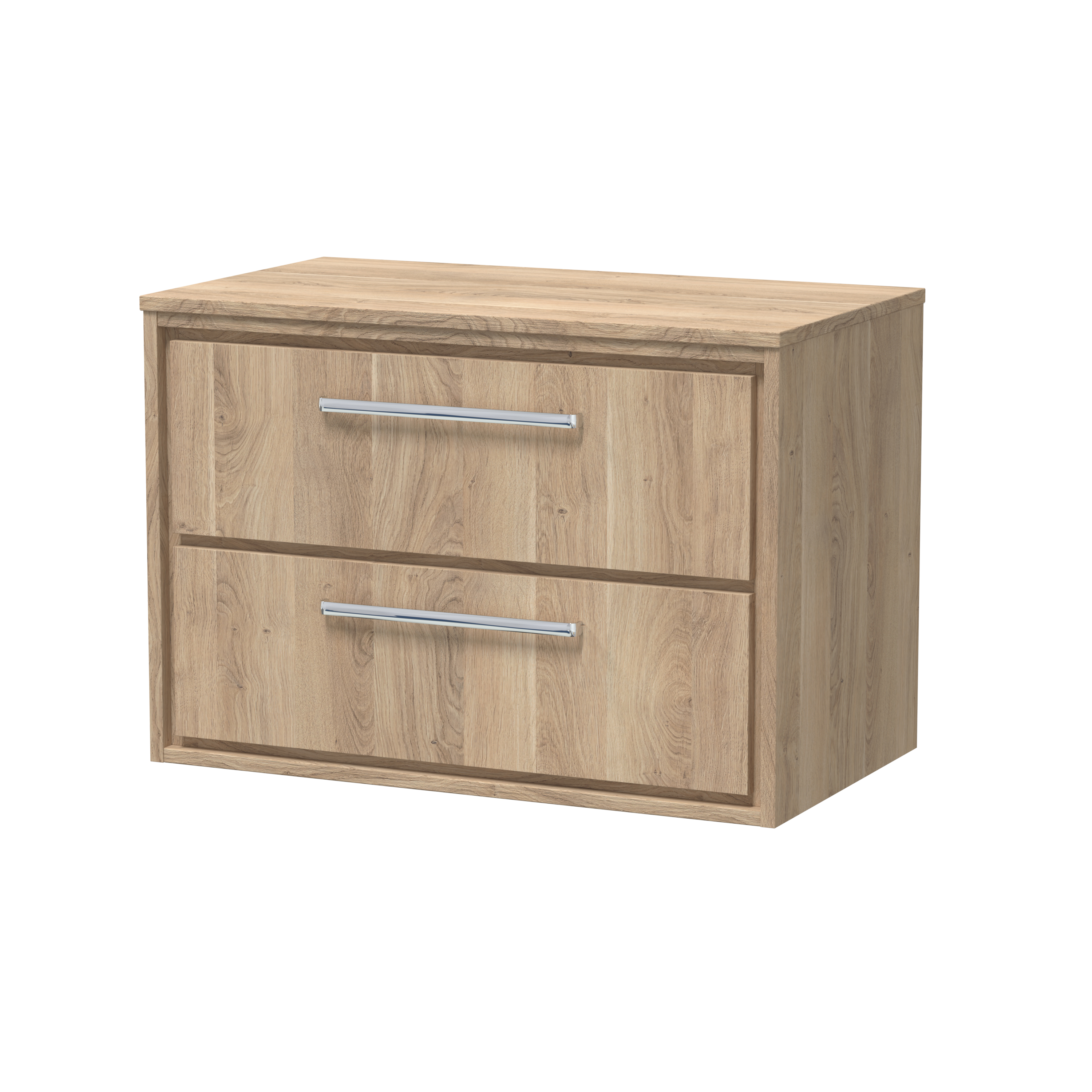 800mm Wall Hung 2-Drawer Vanity with Worktop