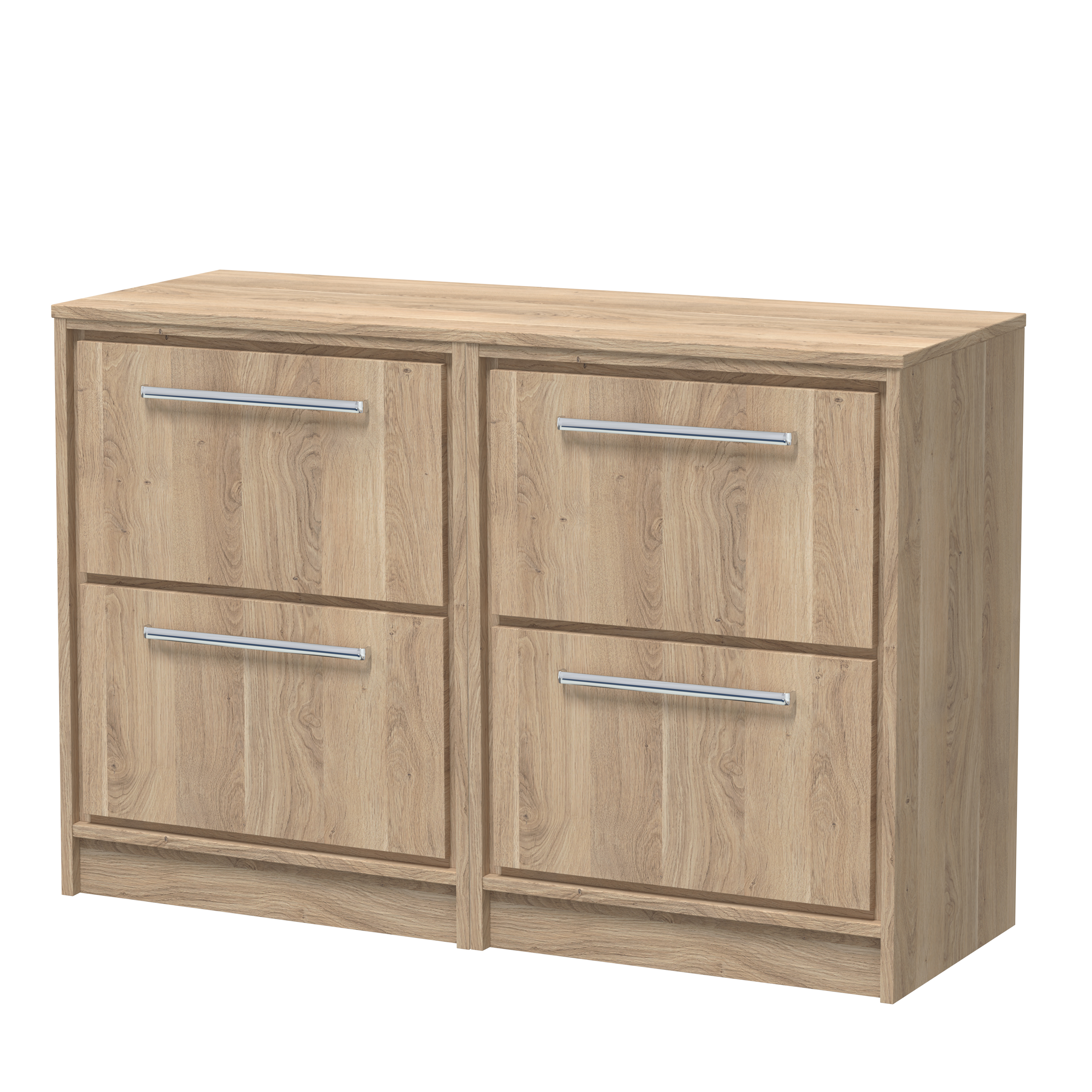 1200mm Floor Standing 4-Drawer Vanity with Worktop