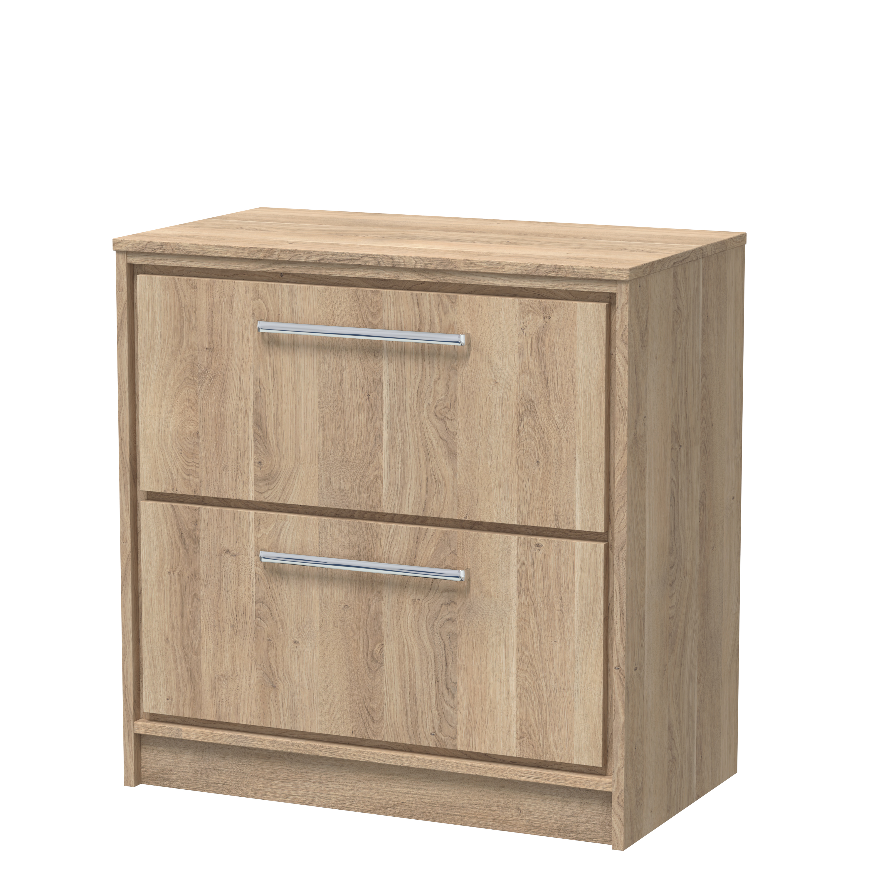 800mm Floor Standing 2-Drawer Vanity with Worktop