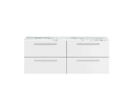 1400mm Wall Hung 4-Drawer Unit & Laminate Worktop