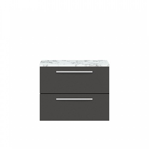 720mm Wall Hung 2-Drawer Unit & Laminate Worktop