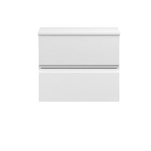 600mm Wall Hung 2-Drawer Vanity Unit & Worktop