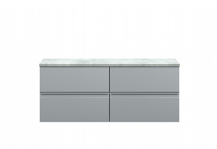 1200mm Wall Hung 4-Drawer Unit & Laminate Worktop