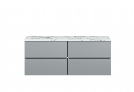 1200mm Wall Hung 4-Drawer Unit & Laminate Worktop