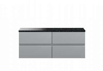 1200mm Wall Hung 4-Drawer Unit & Laminate Worktop