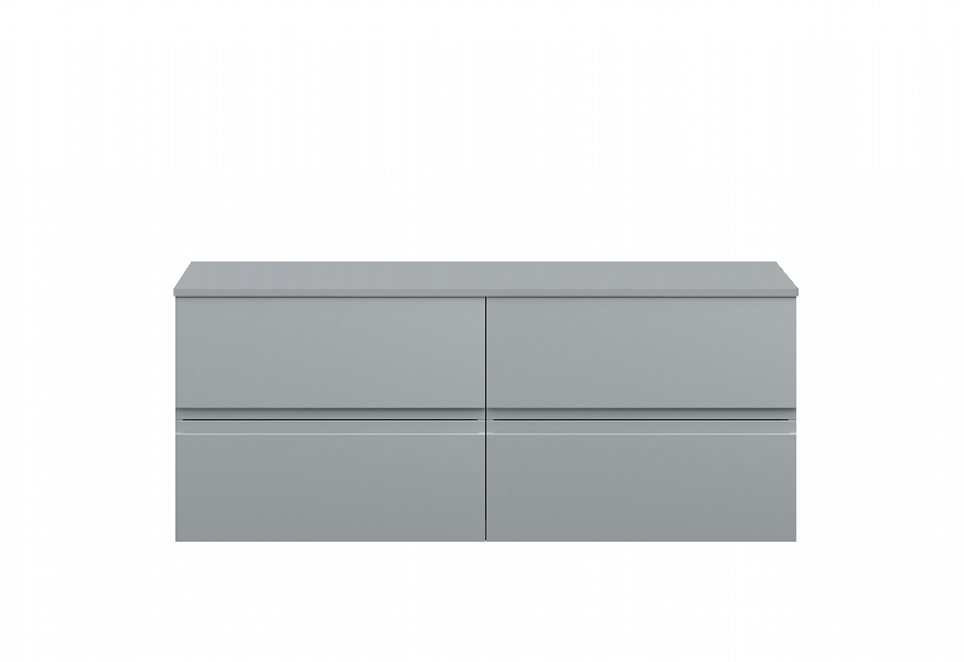 1200 Wall Hung 4 Drawer Unit & Worktop